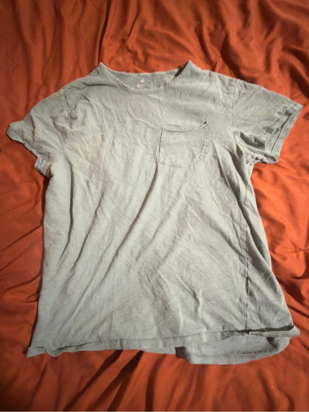 H&M Pale Blue Short Sleeve Pocket Tee